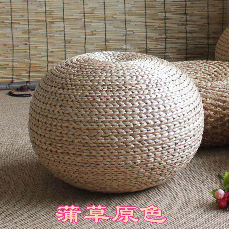 球形圆形草编蒲团加高坐