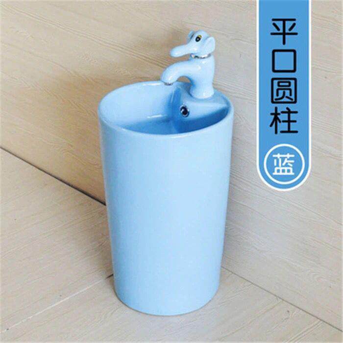 幼儿园儿童彩色立柱盆陶