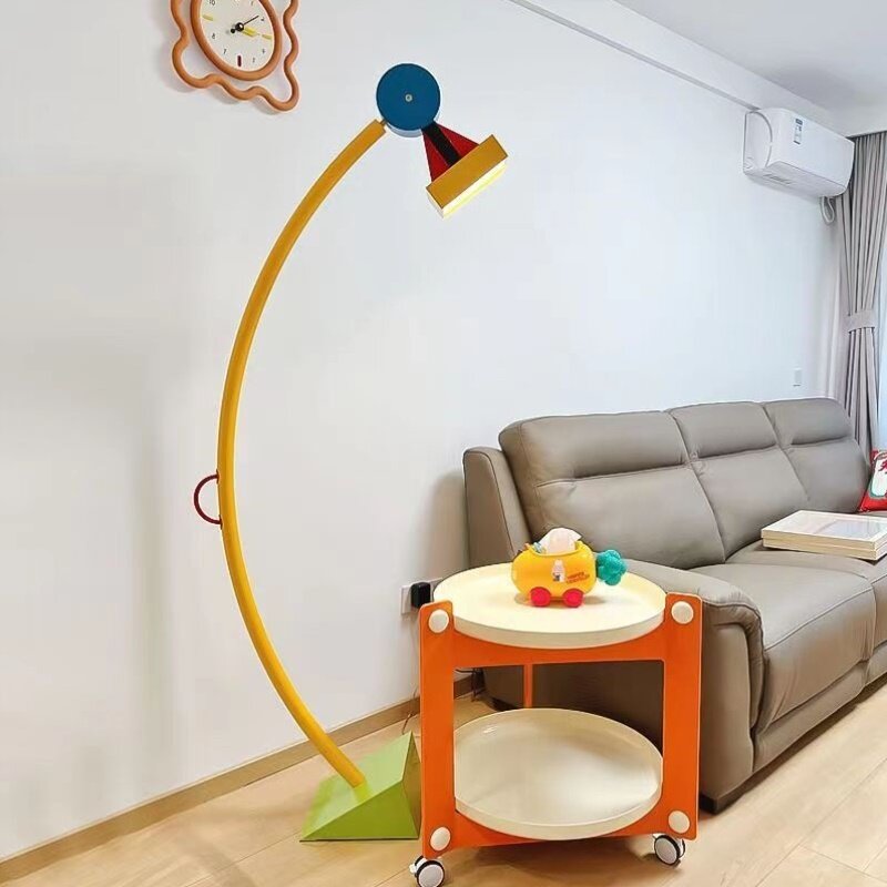卧室灯儿童房装饰艺术氛围落地式台灯设计师孟菲斯创意客厅落地灯