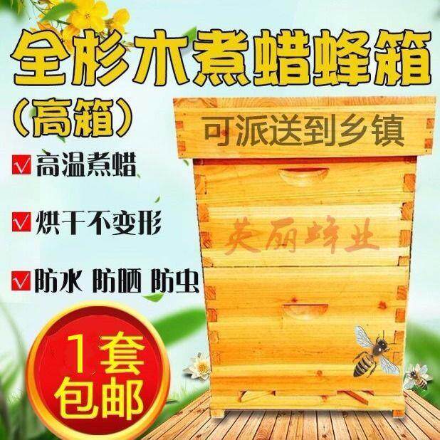 蜜蜂蜂箱双层煮蜡高箱带