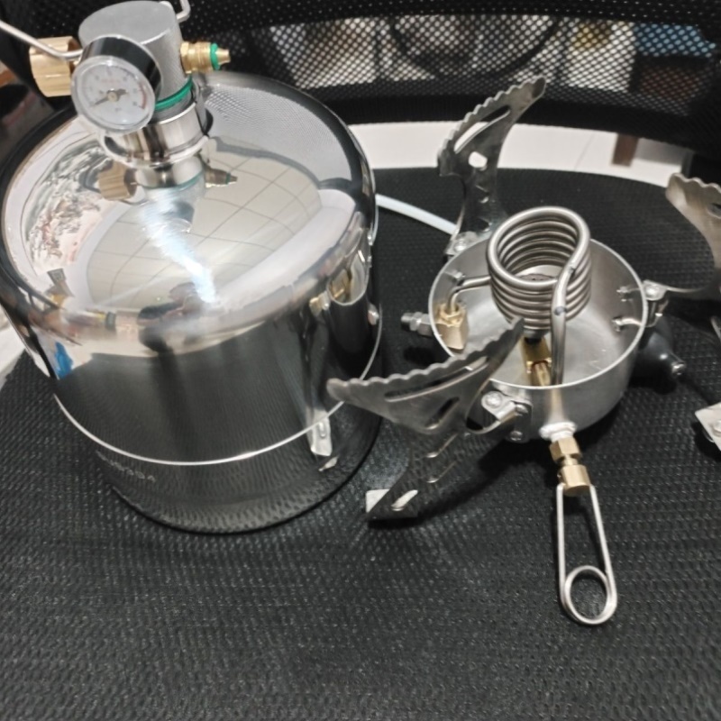 双阀门单炉头酒精分体气化炉酒精炉户外便携式户外节能