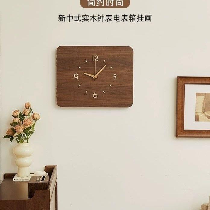 电表箱遮挡钟表强极简风