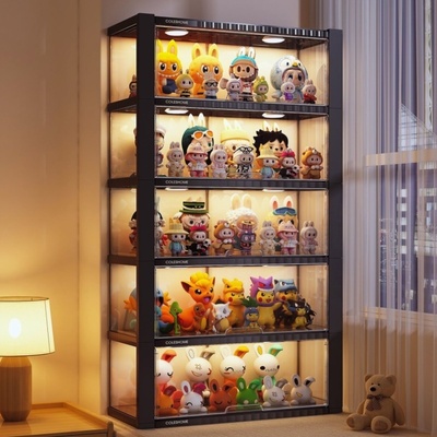 娃娃展示柜透明大容量收纳神器玩偶公仔高颜值棉花毛绒玩具收纳桶