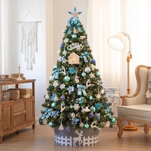 圣诞树家用装饰高级感新款1.8米圣诞节装饰品套餐大型diy客厅摆件