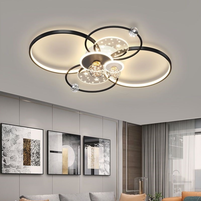 客厅灯大厅灯2025新款上档次大气现代简约轻奢餐厅卧室LED吸顶灯