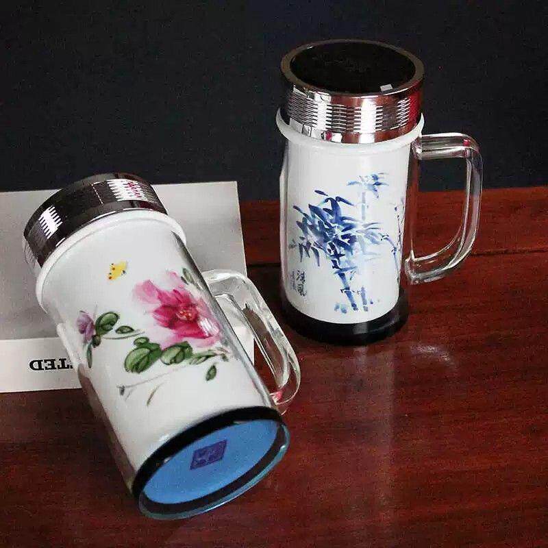 景德镇陶瓷茶杯青花水杯