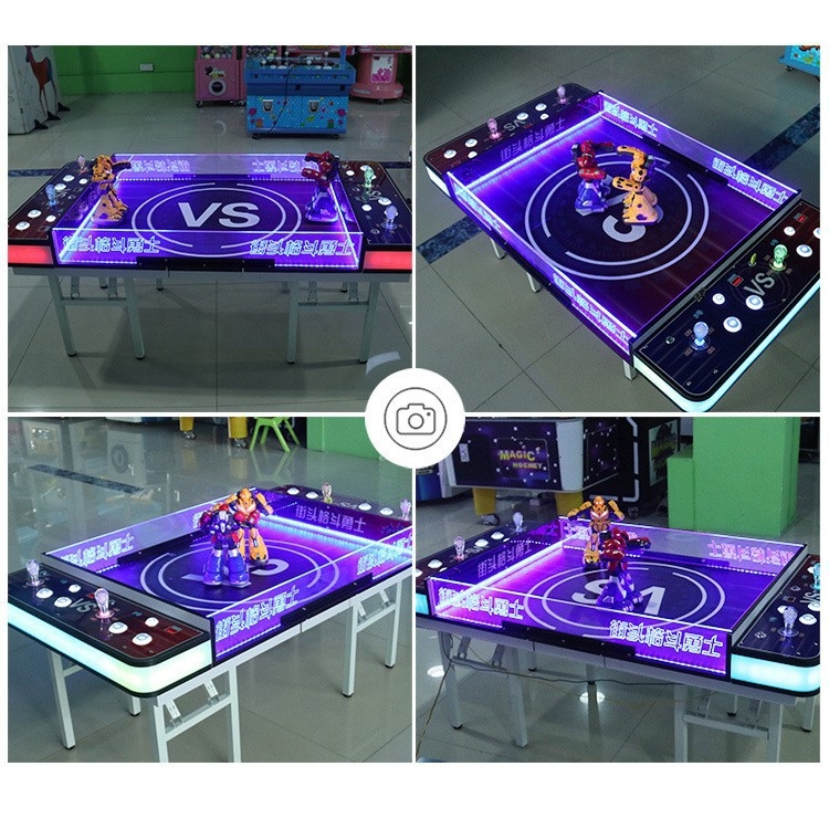 4人对战儿童街头格斗勇士游戏机简易对战机器人摆摊游乐设备对战