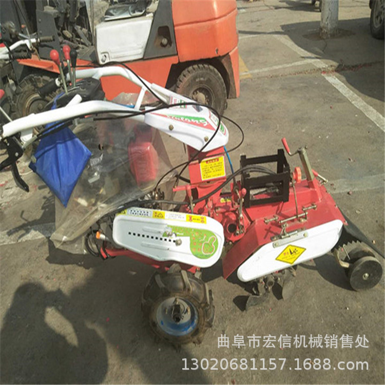 自走式旋耕机 电启动农用田园管理机 大棚草莓种植开沟培土机