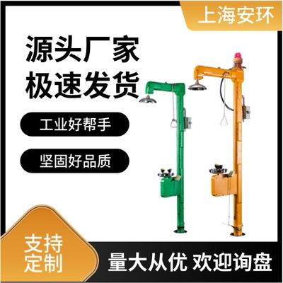厂家直销防冻复合式电伴热喷淋冲淋热水洗眼器AH30-1062L