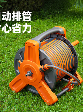 德国Htwro自动排管水管收纳架庭院园林花园收卷器绕管架收管神器