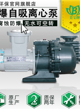 塑料化工防爆自吸泵 美宝MA-40022增强聚丙烯自吸泵耐酸厂家