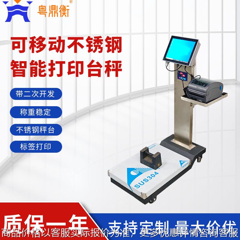 化工制药专用电子台秤 工业级不锈钢可移动高精度智能打印台秤