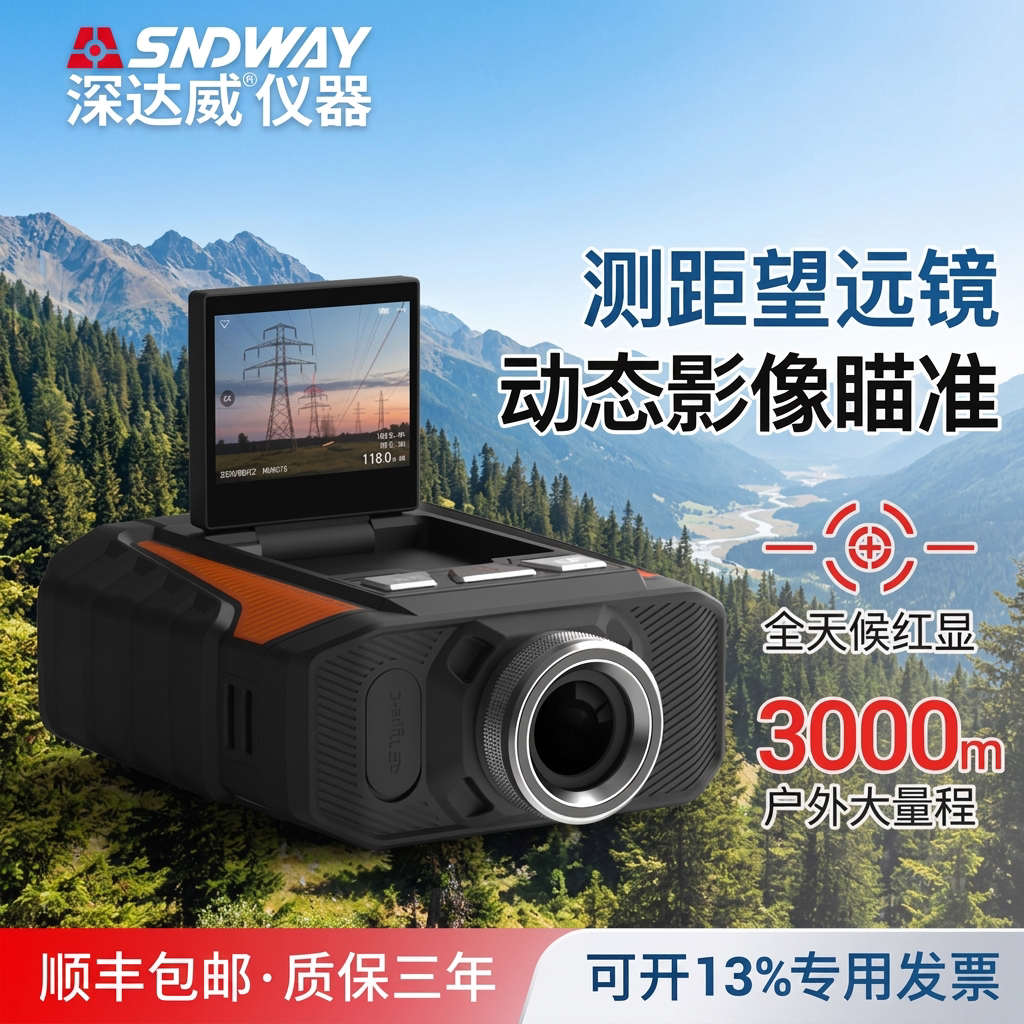 深达威户外测距望远镜手持可录像