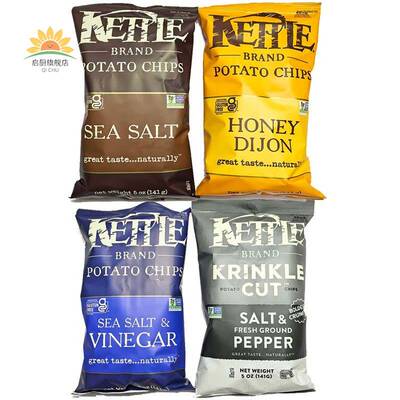 Kettle可特原味海盐胡椒蜂蜜芥末醋味薯片Sea Salt Potato Chips