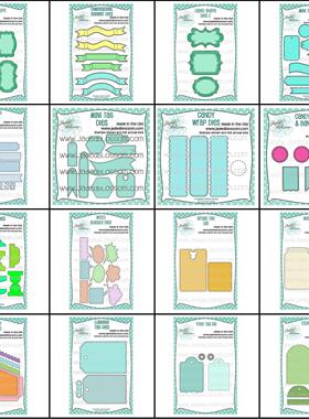 16款 标签框架 金属碳钢刀模DIY切割刀模跨境货源12月2022年新款