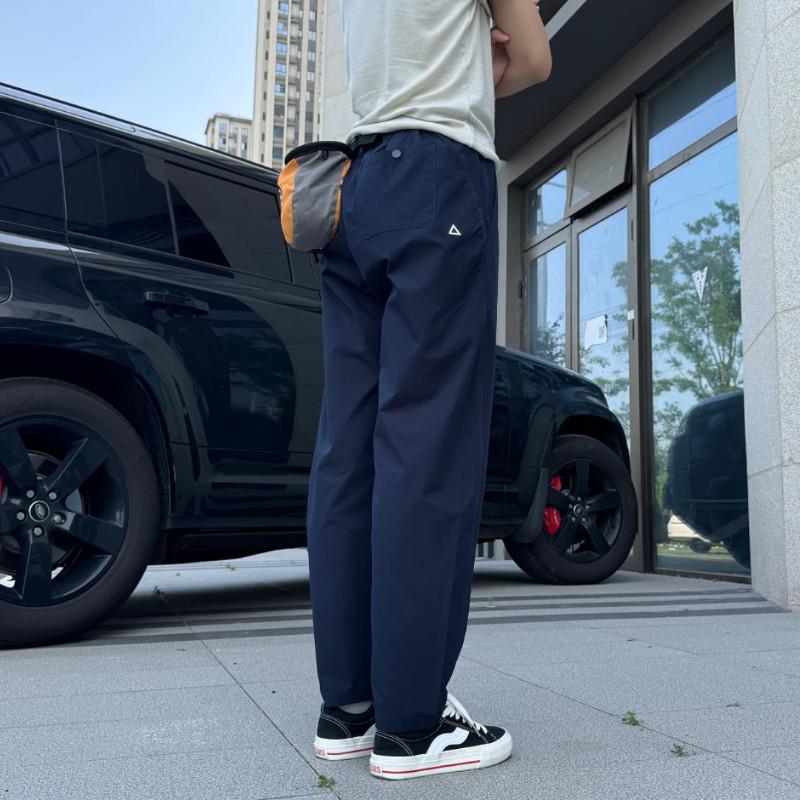 清一色男装美式户外工装机能软壳冲锋裤时尚宽O松百搭高街休闲男