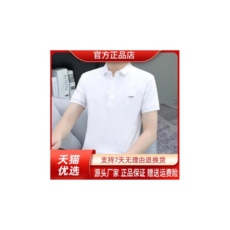 江阳臻选阁轻奢新品冰感polo衫男款潮流韩版翻领潮牌简约纯色上衣