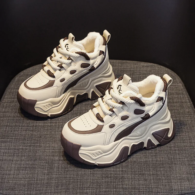 2025春季新款内增高老爹鞋女款休闲时尚运动鞋女百搭潮松糕厚底鞋,女鞋,时尚芭蕾鞋,淘宝优惠券,粉丝福利购,淘宝优惠卷