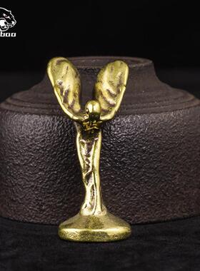 创意手工黄铜摆件纪念杯奖杯纪念奖章小金人工艺品铜器桌面摆设品