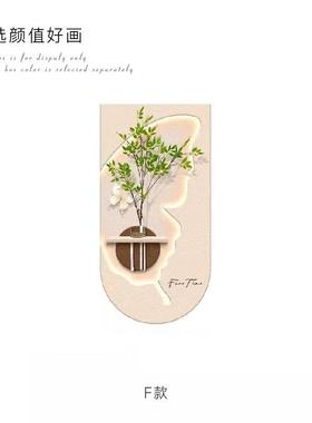 ?水奶培正绿植装饰画走挂廊过道尽头画JEG油风玄关入户对门造景壁