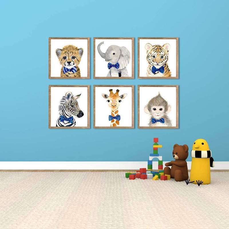 跨境5d钻石画满钻画动物世界客厅装饰画挂画厂家 浮雕马赛克图片