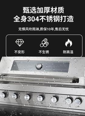 HCQ601B(嵌入式烧烤外炉院别墅庭木炭焖烤炉户厨房烧烤炉sBuilt-i