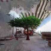 仿真树假饰酒店商场餐馆41391庭院装 人造绿槐植假槐树布景道具摆