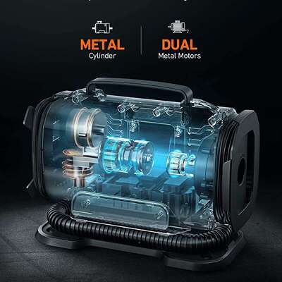 AC/DC汽车气充气泵交流1100-23打泵直ZCP流12VV双电源气泵双源大