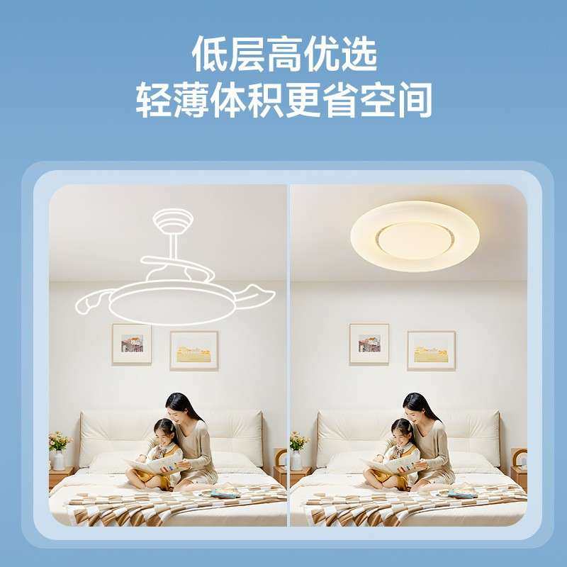 202新款现代简约卧具室护眼无风扇40灯中6山一体灯吊叶扇灯吸顶灯,家装灯饰光源,风扇灯,淘宝优惠券,粉丝福利购,淘宝优惠卷