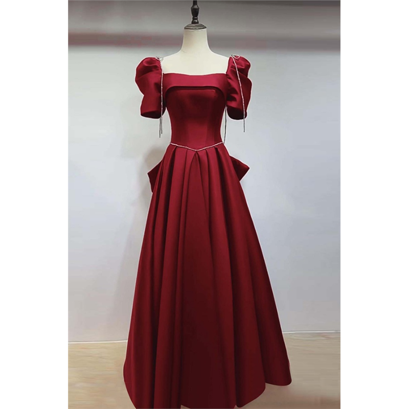 法式敬酒服新娘2025新款结婚订婚平时可穿显瘦高级感晚礼服裙女长