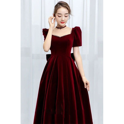 敬酒服回门结婚订婚晚礼服女宴会高贵平时可穿礼服裙长款优雅气质