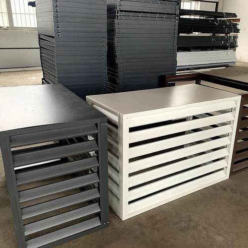 上海江苏浙江送货上门工厂定制铝合金百叶窗空调外机罩百叶窗格栅