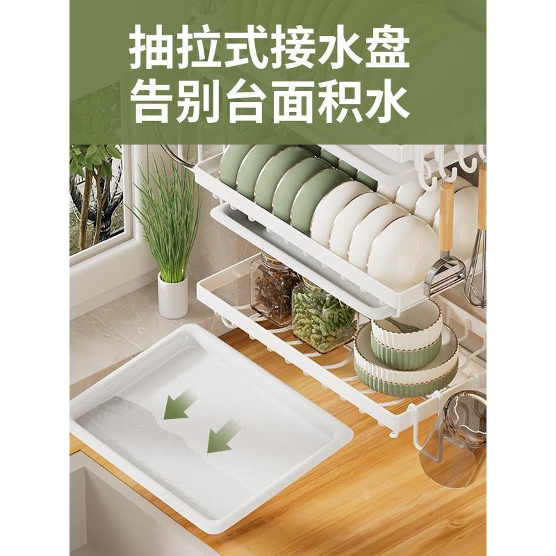 厨房置物架沥水碗架挂墙壁挂式刀架筷子筒免打孔多功能碗筷收纳架
