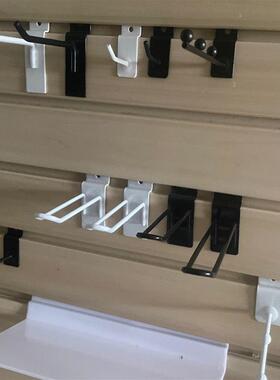 30包黑色槽板珠宝手机配件槽板挂钩白色Uu型双线挂钩铝合金板配件