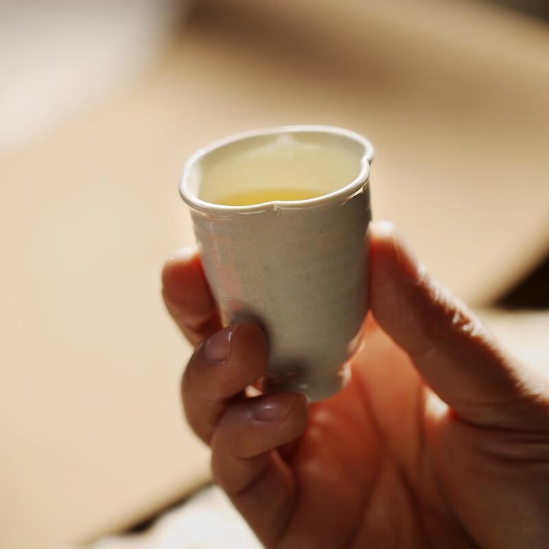 闻香杯草木灰釉杯子品茗杯主人杯陶瓷单杯功夫茶杯茶具个人小茶杯