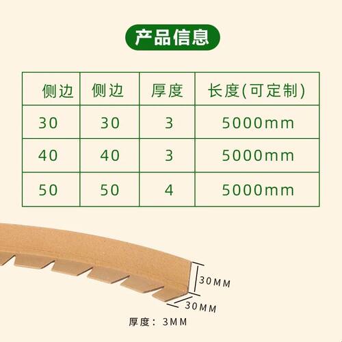 弧形环绕纸护角圆边护角卷材柱状金属边保护条圆形防撞护角打包条