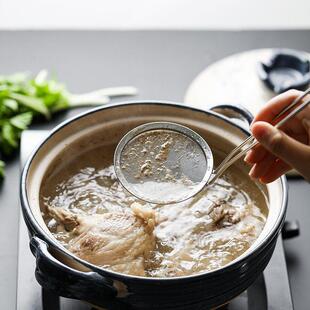 肆月304不锈钢漏勺细网家用厨房过滤网筛豆浆滤网火锅专用打浮沫