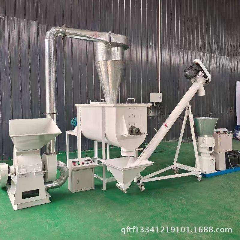 玉米青草饲料颗粒机新升级轮转盘不转饲料颗粒机麸皮饲料颗粒机