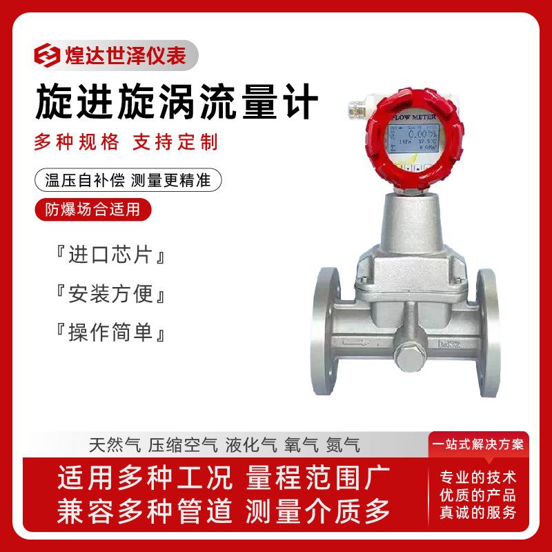 数显式旋进旋涡流量计4-20mA旋进旋涡流量计天然气旋进旋涡流量计