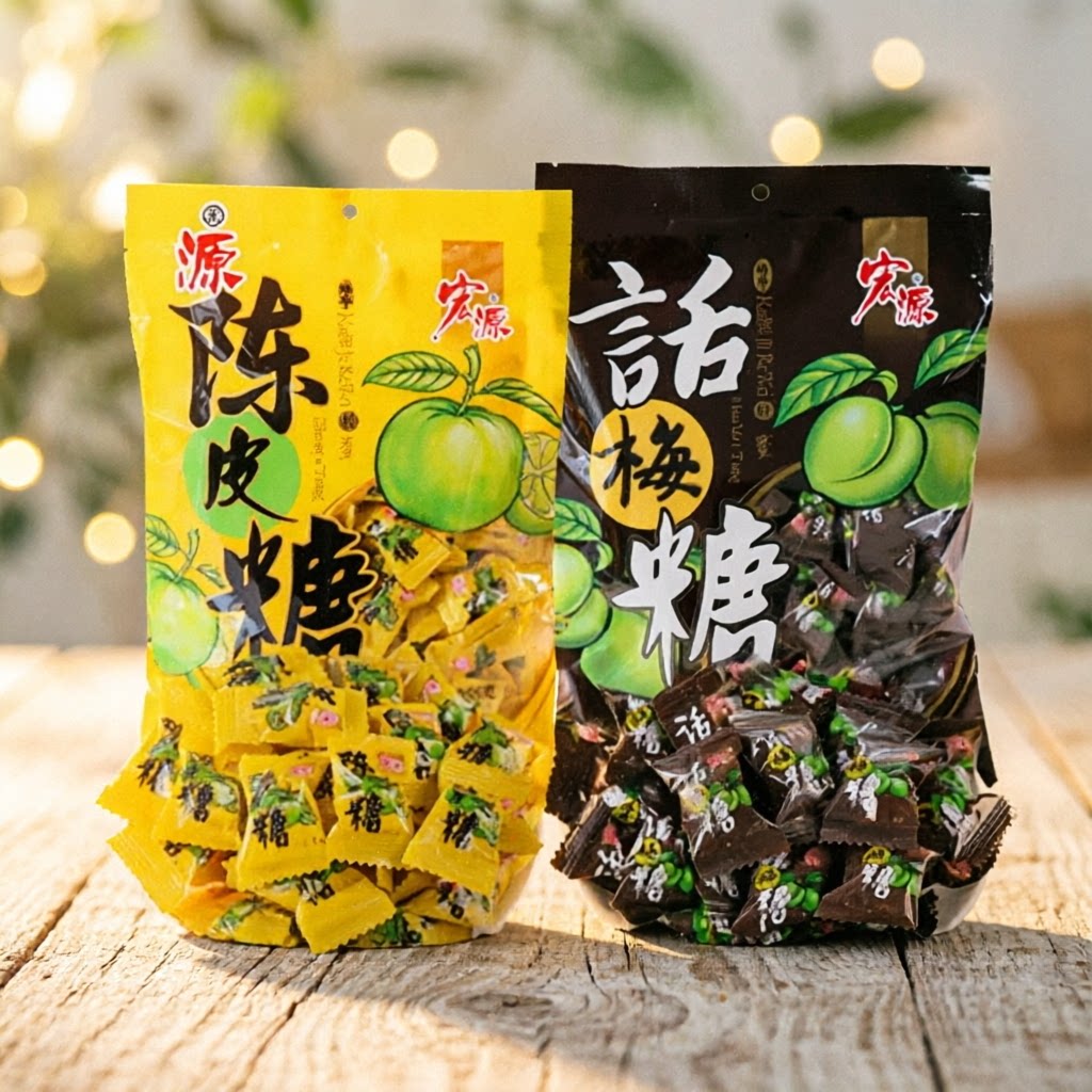 酸甜适中果香浓郁持久话梅糖陈皮糖散装混合多种口味糖果接待