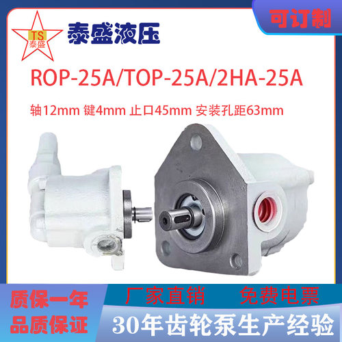 ROP-25A/20A大流量三角摆线油泵TOP-25A/20AVB带阀2HA-25螺丝机泵
