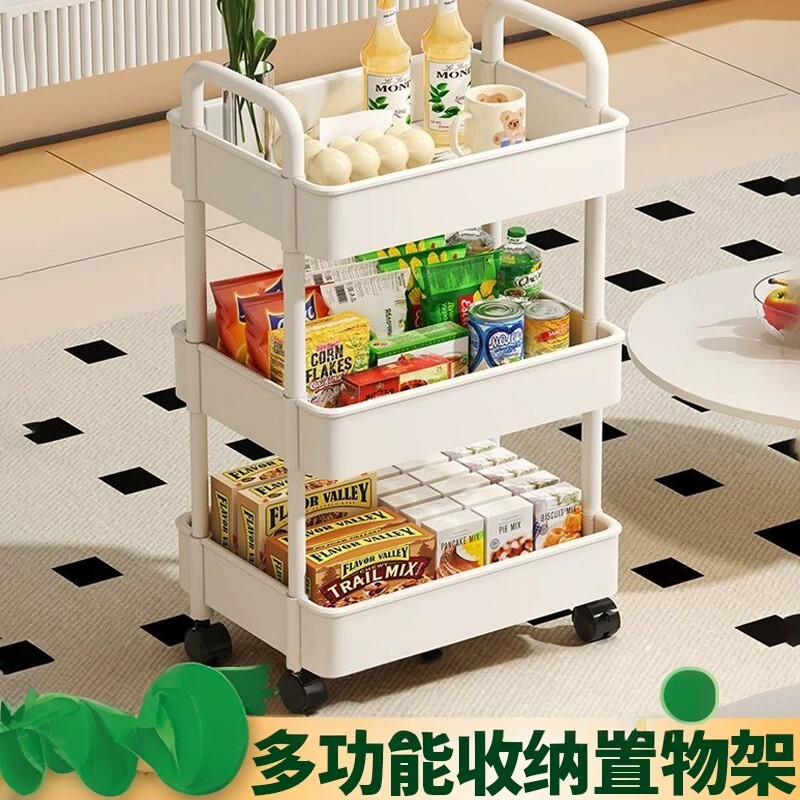 带轮多层收纳推车零食收纳架