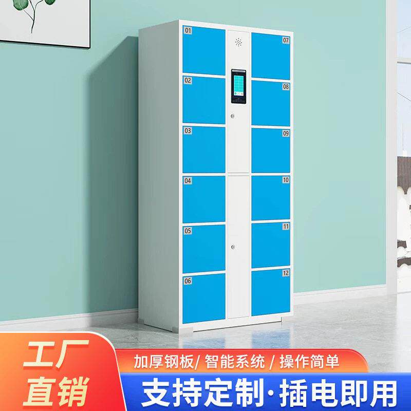 存包柜寄存柜微信指纹人脸识别条码刷卡储物柜智能储物解决方案