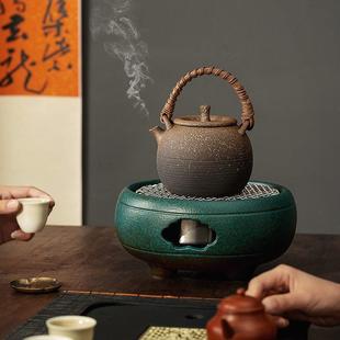 电碳两用炭炉炭火茶桌烤火炉茶壶套装 围炉煮茶家用室内电陶炉中式