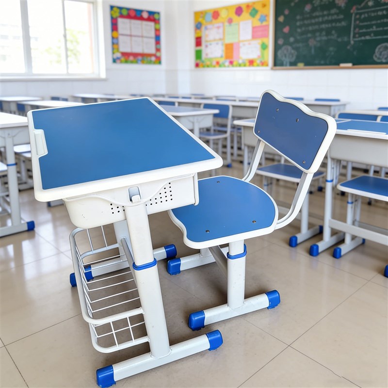 课桌椅培训机构小学生课桌加厚校园中学生辅导班学校家用写字桌椅图片