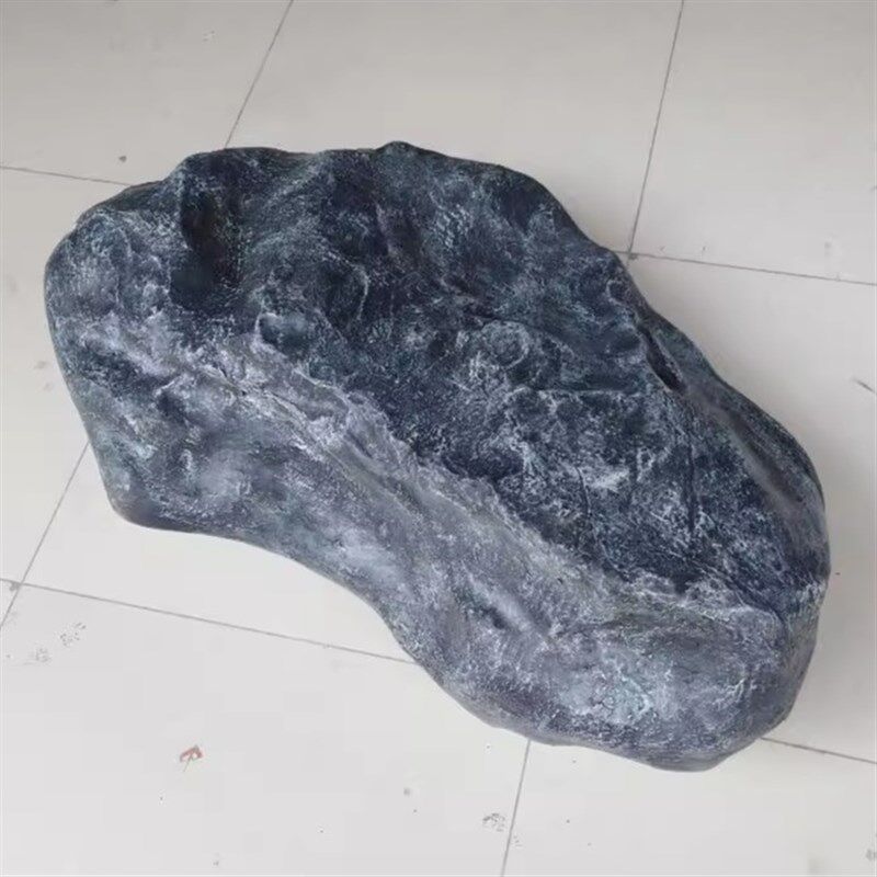 仿真玻璃钢石头人造泰山石定制枯山水工程造景庭院树脂空心假山石