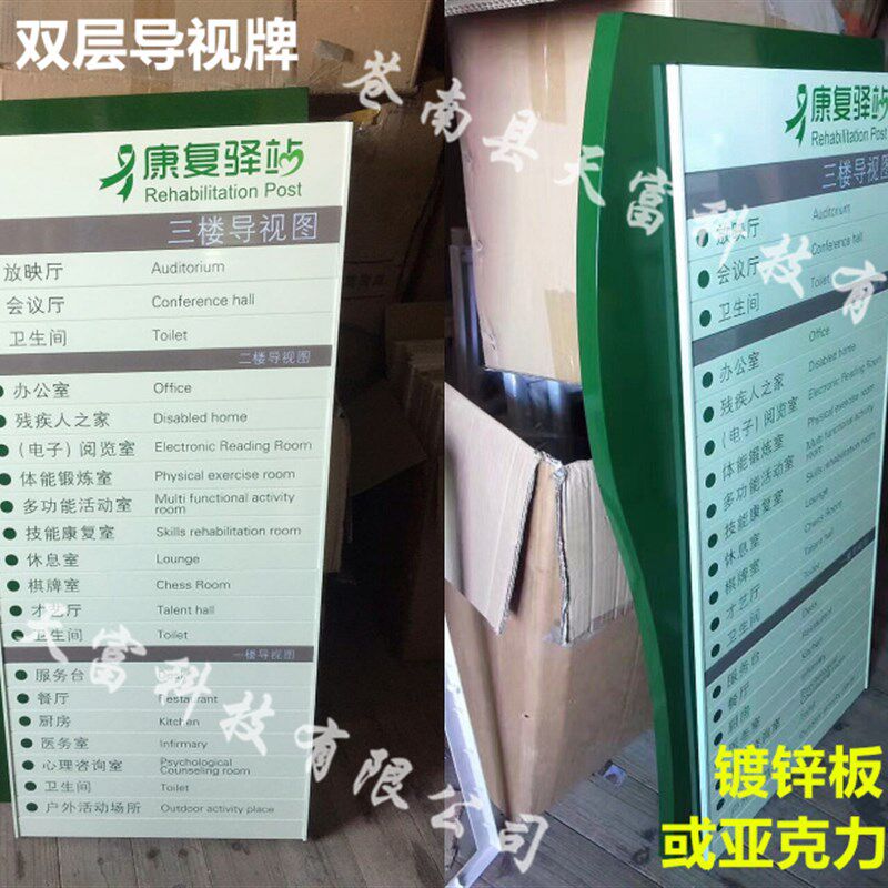 铝合金烤漆楼层索引牌楼层指示牌人员去向牌导向牌科室牌定做