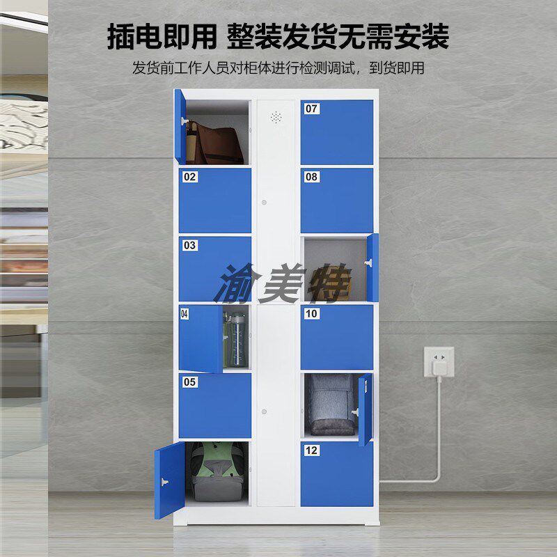 电子存包柜超市寄存柜智能手机柜存放柜人脸识别行李储物柜快递柜