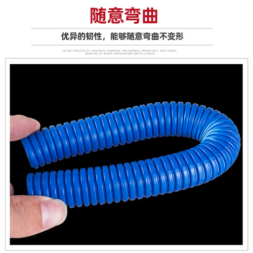 PVC波纹管软管塑料电工阻燃线16蛇皮管20穿线管25黑色32管套100米