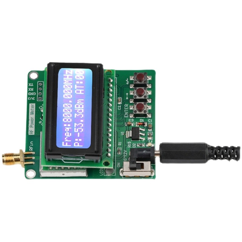 可设定功率衰减 数显信号强度模块 -60至-5dBm 1M-8G射频功率计